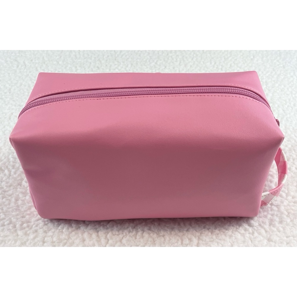 (NWT) BATH & BODY WORKS • 3-Piece Pink/White Faux Leather Cosmetic Travel Set - Picture 7 of 15